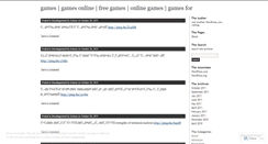 Desktop Screenshot of gamesfor.wordpress.com