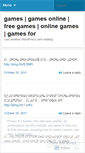 Mobile Screenshot of gamesfor.wordpress.com