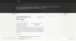 Desktop Screenshot of nextlevelhealthandfitness.wordpress.com