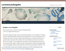 Tablet Screenshot of lorenzolosangeles.wordpress.com