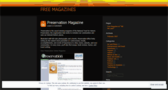 Desktop Screenshot of freemagazines.wordpress.com