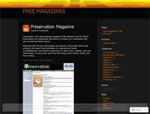 Tablet Screenshot of freemagazines.wordpress.com
