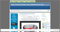 Desktop Screenshot of jonnyarntsen.wordpress.com