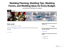 Tablet Screenshot of 4mywedding.wordpress.com