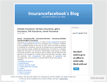 Tablet Screenshot of insurancefacebook.wordpress.com