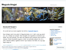 Tablet Screenshot of megyula.wordpress.com