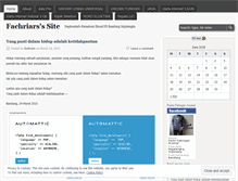 Tablet Screenshot of fachriars.wordpress.com