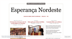 Desktop Screenshot of esperancanordeste.wordpress.com