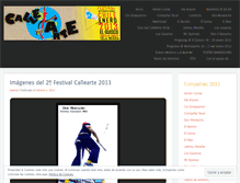 Tablet Screenshot of festivalcallearte.wordpress.com