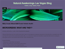 Tablet Screenshot of naturalvegas.wordpress.com
