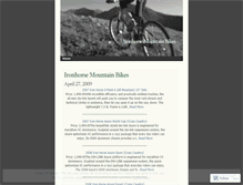 Tablet Screenshot of ironhorsemountainbikes.wordpress.com