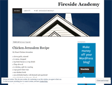 Tablet Screenshot of firesideacademy.wordpress.com