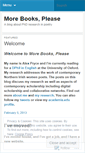 Mobile Screenshot of morebooksplease.wordpress.com