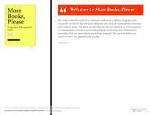 Tablet Screenshot of morebooksplease.wordpress.com