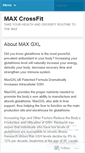 Mobile Screenshot of maxcrossfit.wordpress.com