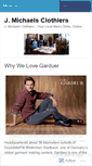 Mobile Screenshot of jmichaelsclothiers.wordpress.com