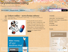 Tablet Screenshot of gryonlineidzieci.wordpress.com