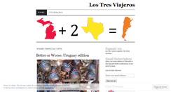 Desktop Screenshot of los3viajeros.wordpress.com