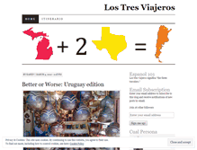 Tablet Screenshot of los3viajeros.wordpress.com