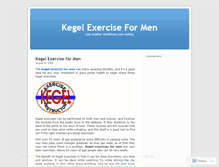 Tablet Screenshot of kegelexerciseformen.wordpress.com