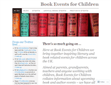 Tablet Screenshot of bookeventsforchildren.wordpress.com