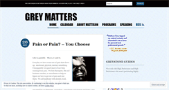 Desktop Screenshot of mattisongrey.wordpress.com
