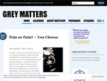 Tablet Screenshot of mattisongrey.wordpress.com