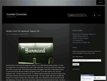 Tablet Screenshot of cocktailchronicles.wordpress.com