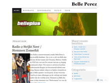 Tablet Screenshot of belleplus.wordpress.com