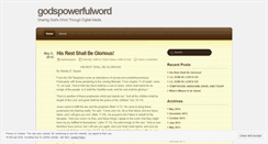 Desktop Screenshot of godspowerfulword.wordpress.com