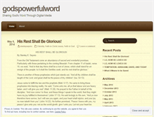 Tablet Screenshot of godspowerfulword.wordpress.com
