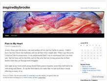 Tablet Screenshot of inspiredbybrooke.wordpress.com