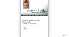 Desktop Screenshot of consideracake.wordpress.com