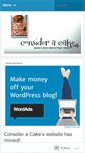 Mobile Screenshot of consideracake.wordpress.com
