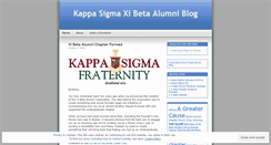 Desktop Screenshot of ksxbalumni.wordpress.com