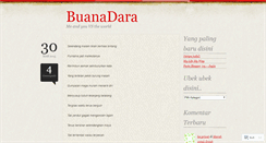 Desktop Screenshot of buanadara.wordpress.com