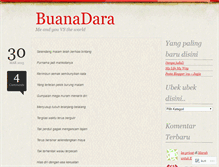 Tablet Screenshot of buanadara.wordpress.com