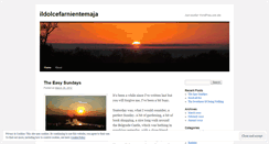 Desktop Screenshot of ildolcefarnientemaja.wordpress.com
