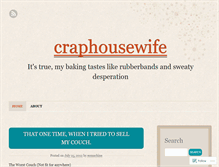 Tablet Screenshot of craphousewife.wordpress.com