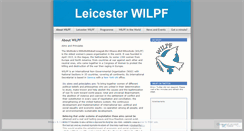 Desktop Screenshot of leicesterwilpf.wordpress.com