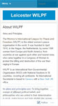 Mobile Screenshot of leicesterwilpf.wordpress.com