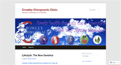 Desktop Screenshot of crowleychiro.wordpress.com