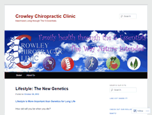 Tablet Screenshot of crowleychiro.wordpress.com