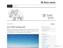 Tablet Screenshot of ikbenmoe.wordpress.com