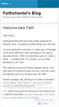 Mobile Screenshot of faithchantal.wordpress.com