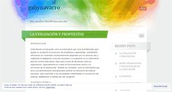 Desktop Screenshot of gabynavarro.wordpress.com
