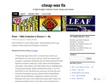 Tablet Screenshot of cheapwaxfix.wordpress.com