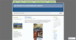 Desktop Screenshot of clubpenguincheat111.wordpress.com