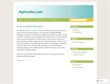 Tablet Screenshot of agehobbyremotecontroltoys.wordpress.com