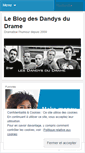 Mobile Screenshot of lesdandysdudrame.wordpress.com